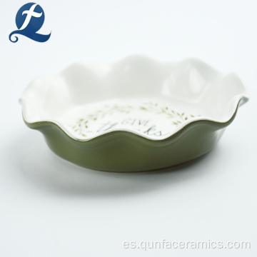 Placa de cerámica de encaje de onda personalizada moderna